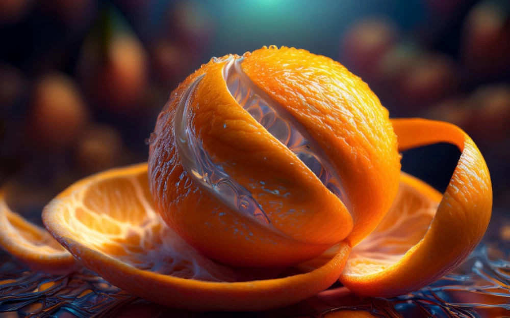 
About the peel of the hyperorange