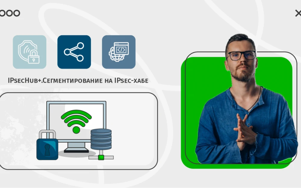 IPsecHub+. Segmentation on the IPsec hub