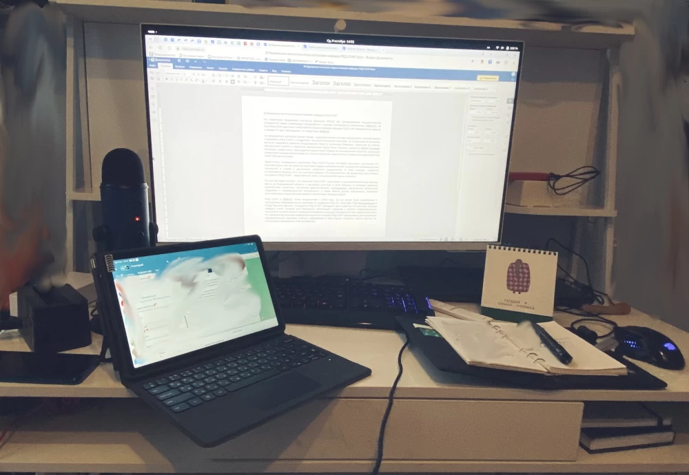 Samsung Smart Monitor M8 in a modern office interior.