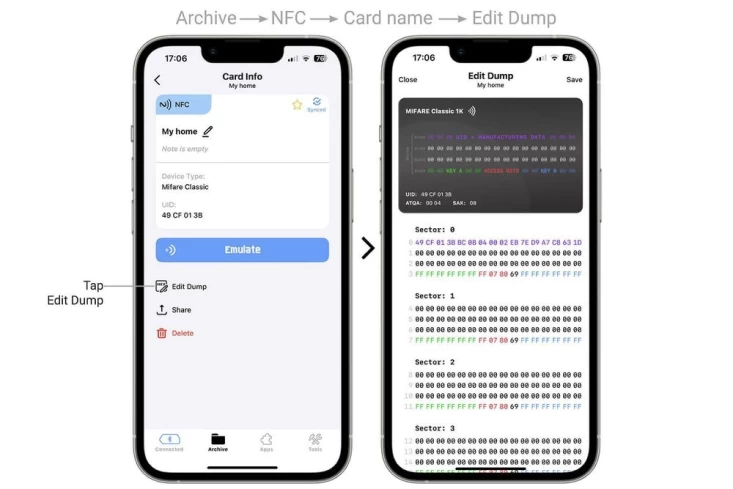 - Flipper Zero device with the new firmware 1.0 interface