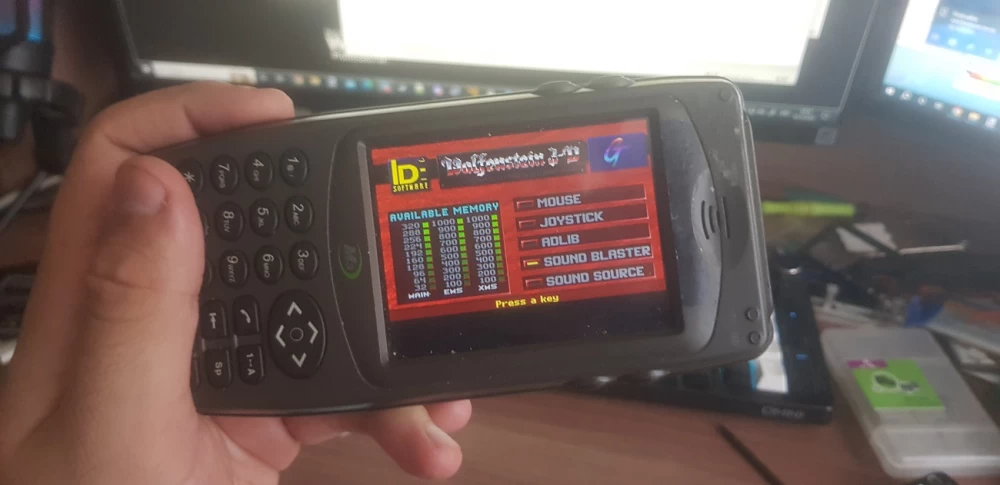 Running the emulator on an industrial device to play Wolfenstein 3D