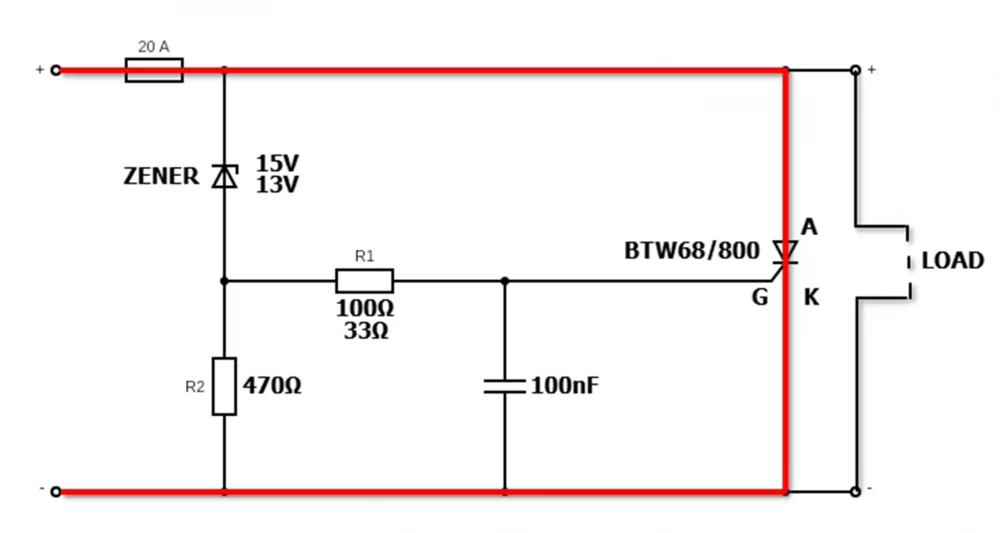 
Crowbar circuit: reliable protection for a 12V power circuit
