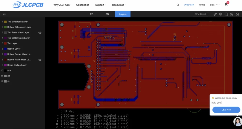 Board layers