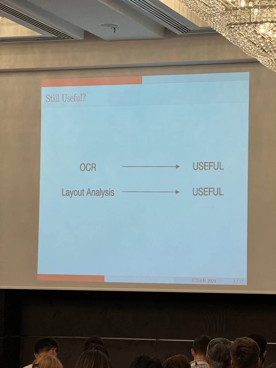 Leading scientists from around the world agreed: OCR -----> USEFUL
