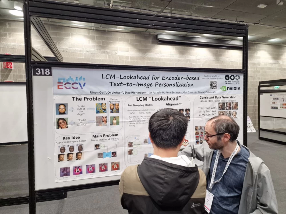 ECCV 2024 participants enjoy informal communication at the conference.
