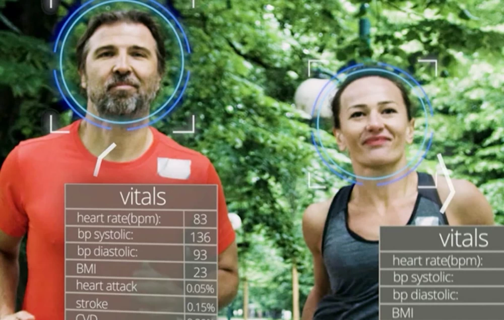 Example of health and condition analysis results using AI from NuraLogix