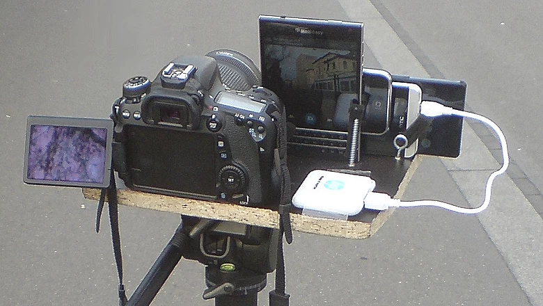 DPED camera setup with four cameras. Source