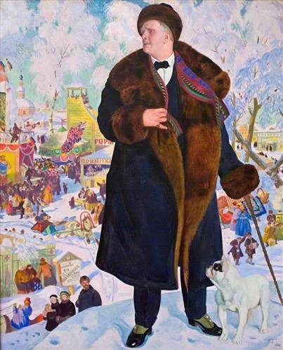 Boris Kustodiev. Portrait of F.I. Shalyapin. Portrait, Realism.