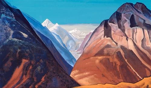 Nicholas Roerich. Lahul. Landscape, symbolism