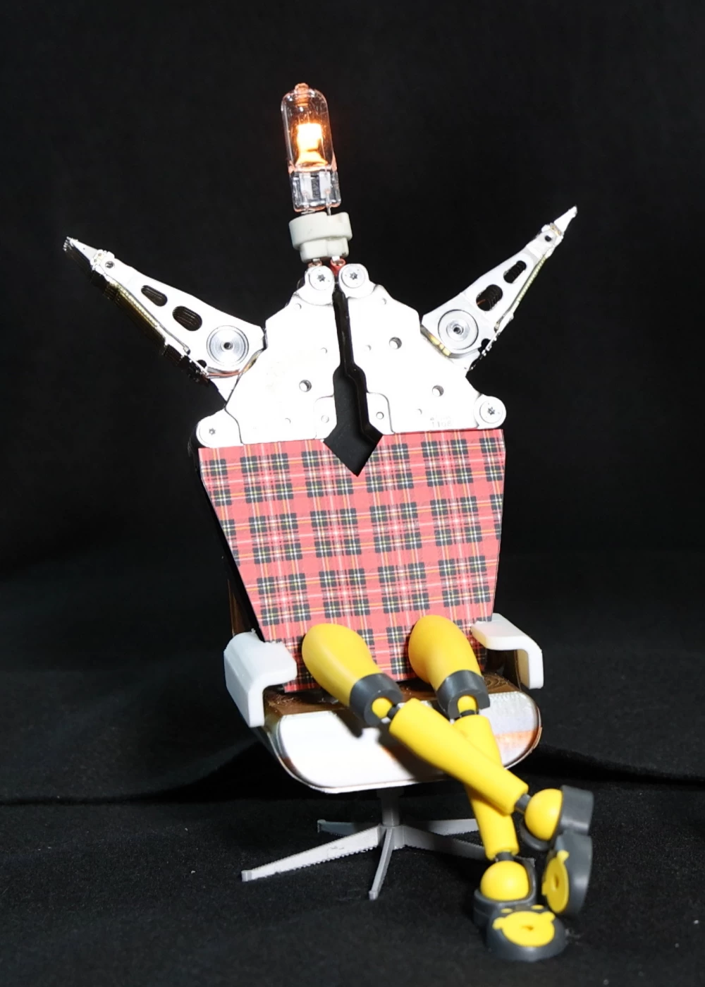 

Smart light bulb with warm glow next to NotebookLM

