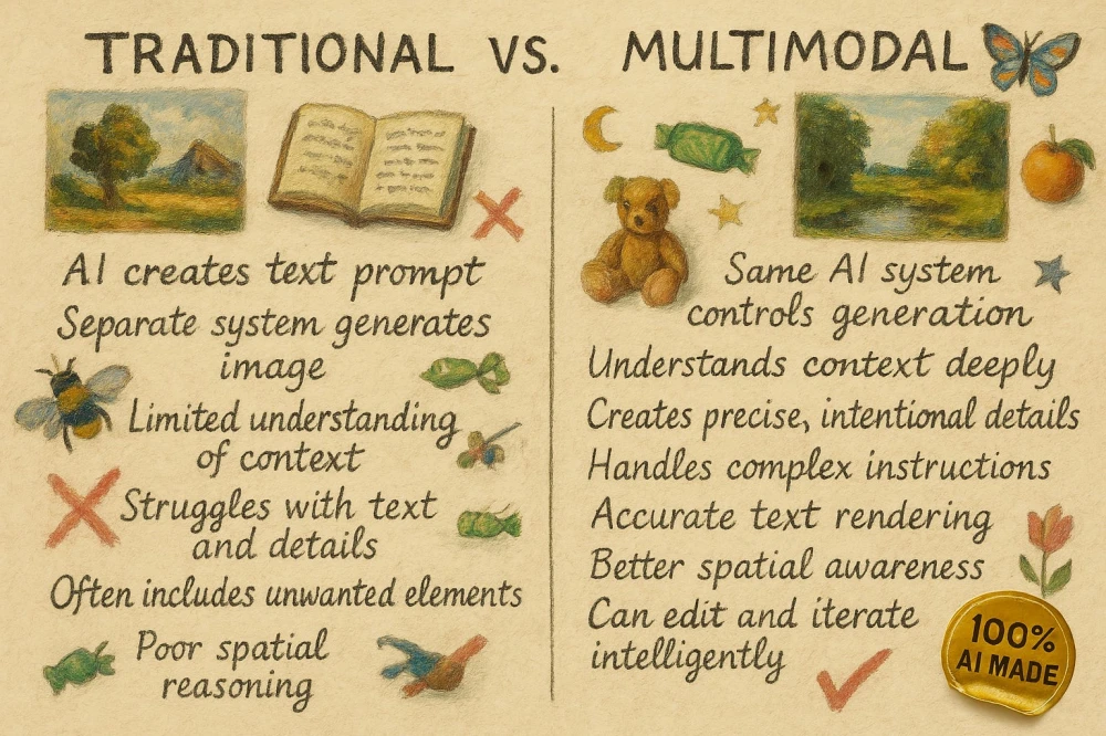 Examples of multimodal image generation