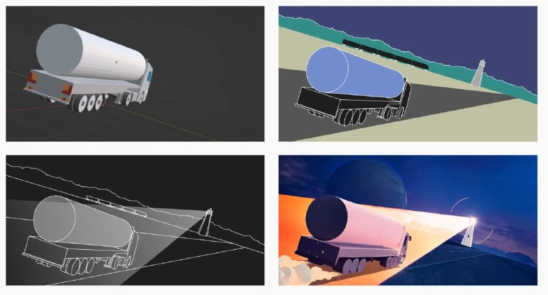 The process of working on website concepts using 3D, clumsy hands, Midjourney and Stable Diffusion