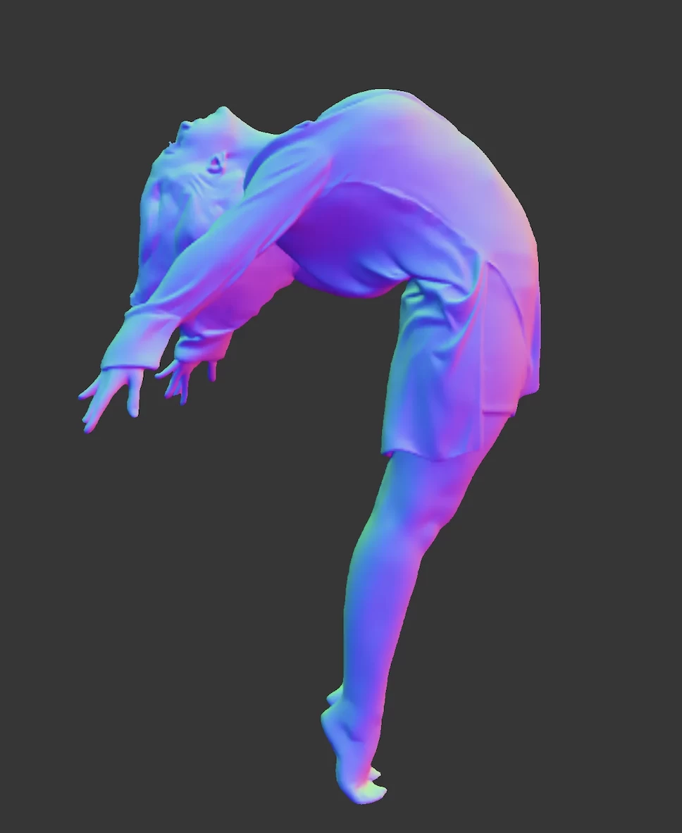 Model output example