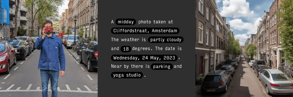 A camera without a lens that applies the Stable Diffusion algorithm for shooting