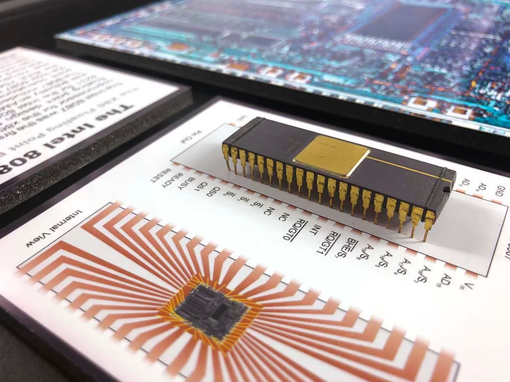 Appearance of the Intel 8087 mathematical coprocessor