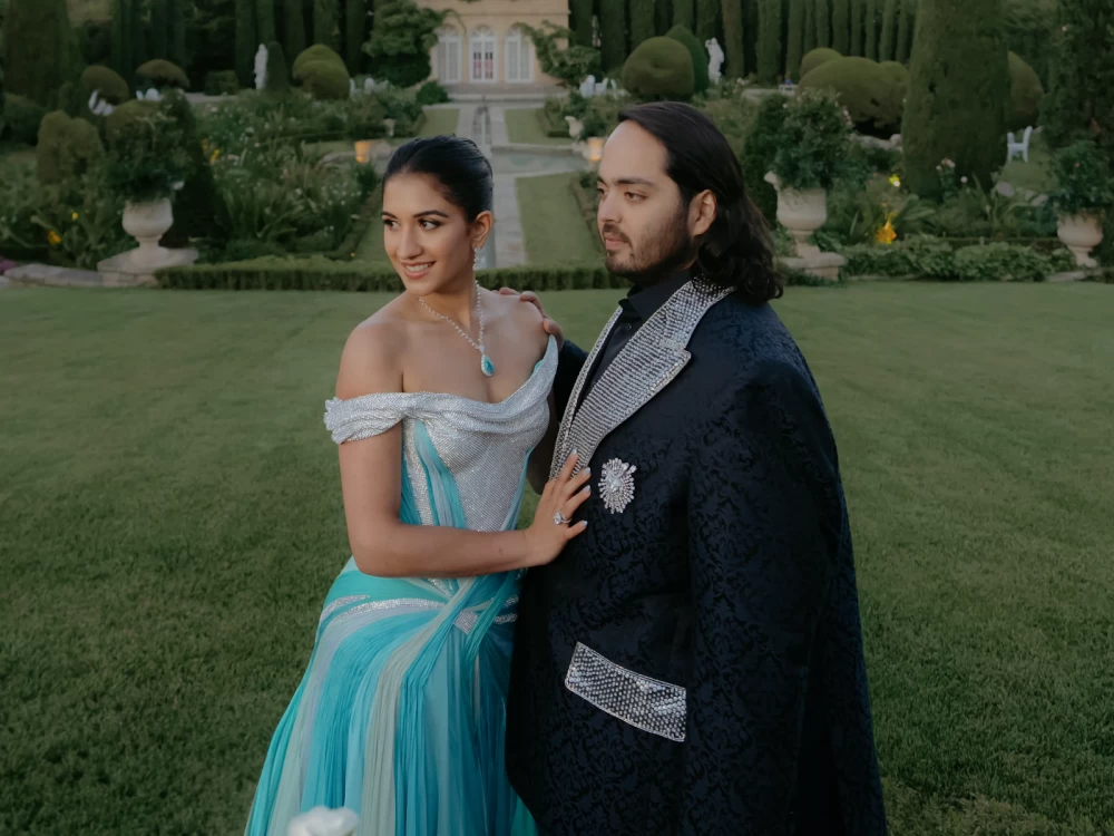 Anant Ambani and Radhika Merchant. Source