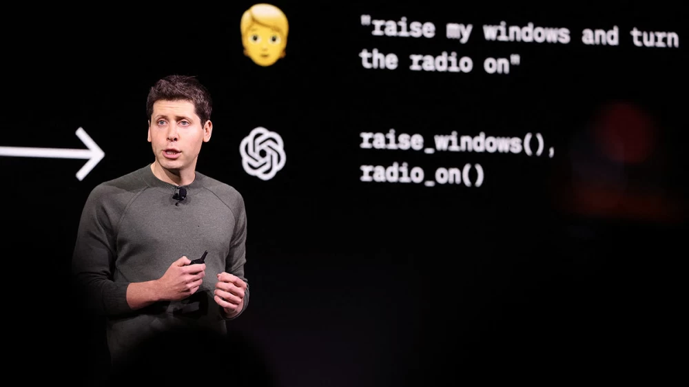 
Sam Altman at one of OpenAI's presentations