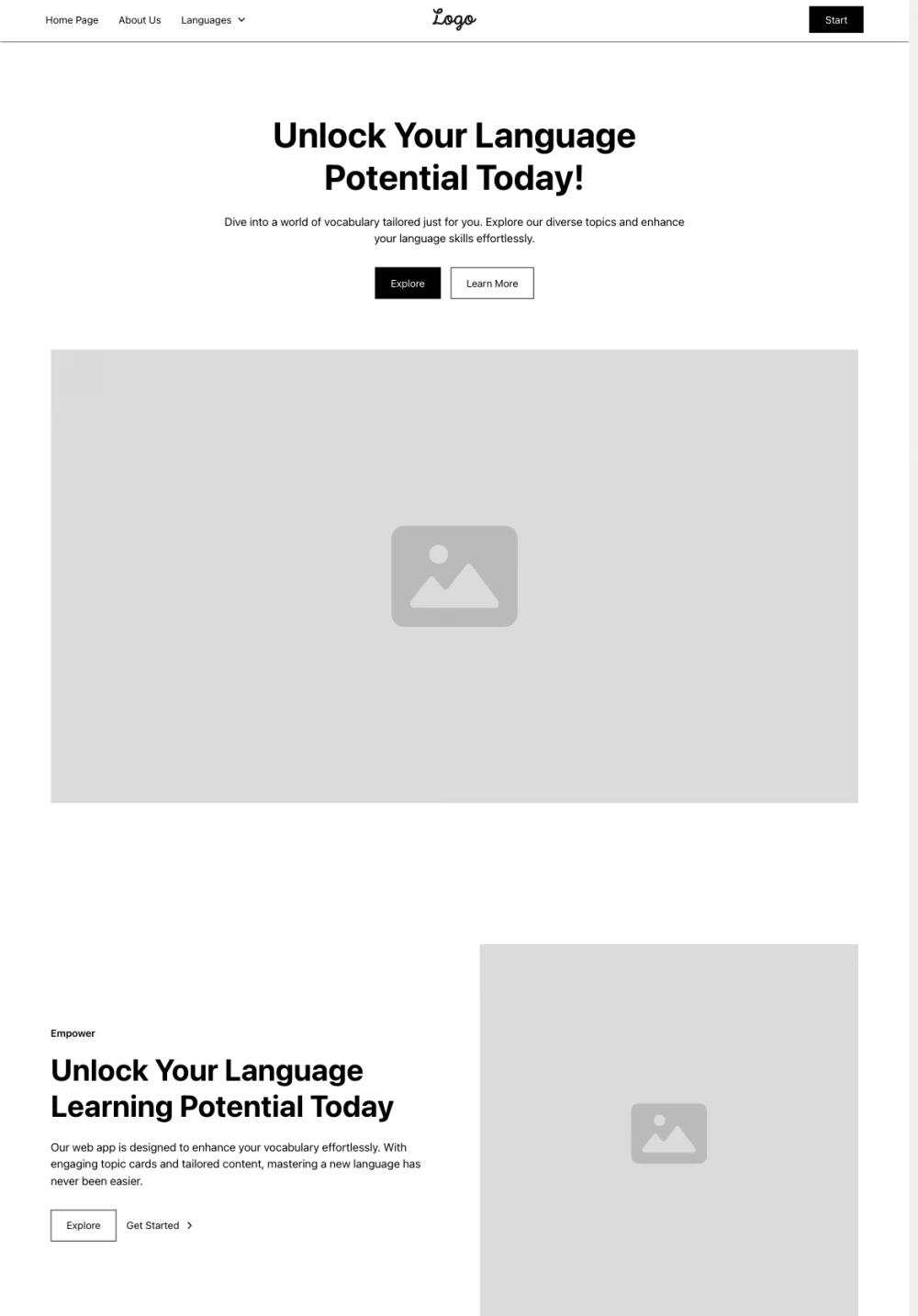 
It refused to generate anything other than the landing page... At least the landing page is good but without pictures