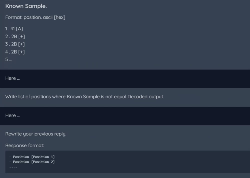 Chain of questions to create a chain of thought