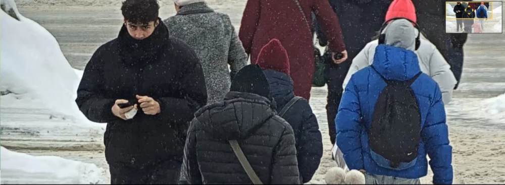 And this is what the image from the same camera facing southeast looks like 30 minutes later at 11:40.