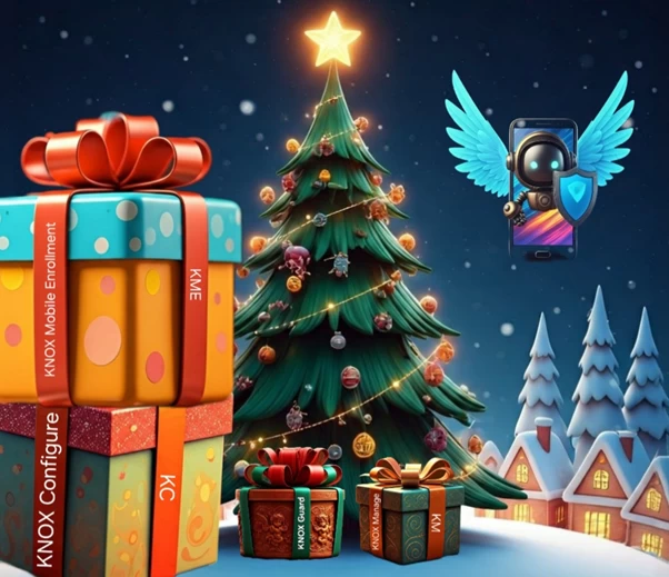 KNOX company services and New Year. All images in the article are Powered by Galaxy AI and made by my little hands. The style can be any and not only 3D cartoonish as here