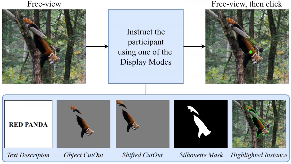 Modeling clicking people to improve the quality of image segmentation
