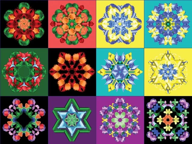 apparently, designs copied from kaleidoscopic images