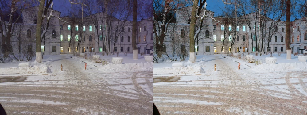   
The process of using AI to upgrade mobile snapshots to the level of DSLR cameras.  
