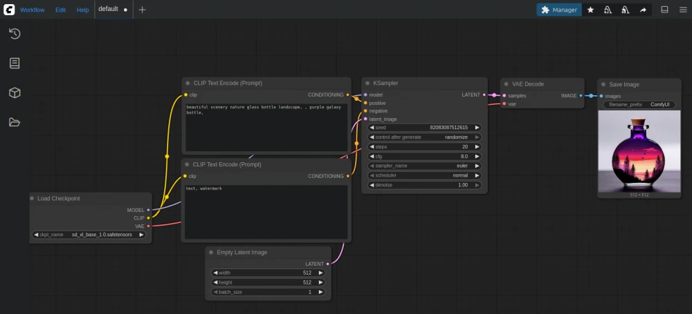 For the Stable Diffusion + ComfyUI installation topic:

- A detailed setup guide showing the installation of Stable Diffusion with ComfyUI interface, featuring a computer screen with code running, a user interacting with the UI, and elements of both Stable Diffusion and ComfyUI interfaces visible in a workspace.
