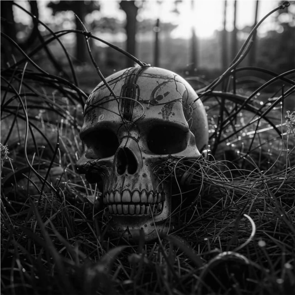 Graphical representation of the concept of a proton neuron, where atomic particles and neural impulses converge to form a system capable of sensation.