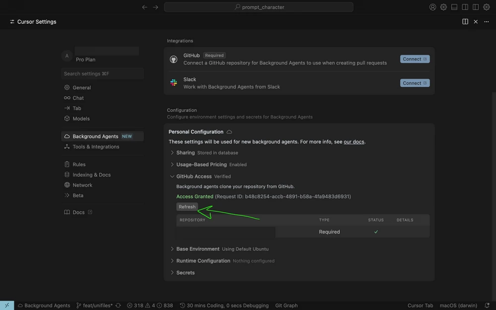 Visual representation of Flutter framework with a background agent managing cursor activity.