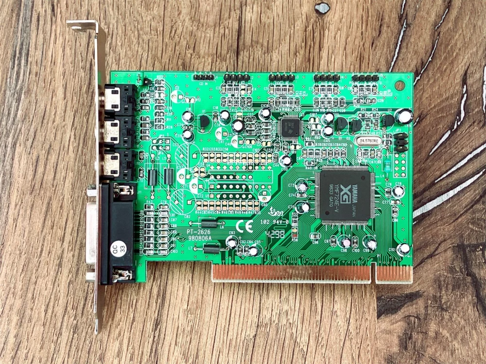 Assembled retro computer with unique backlighting and custom case.