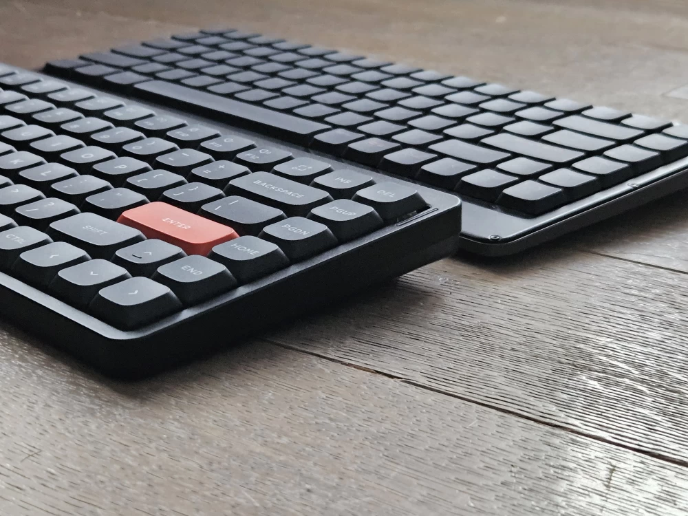 Keyboard with Bluetooth and USB connectivity