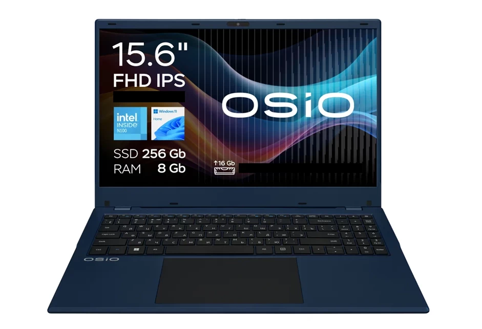 
Image of a laptop with open educational material and school supplies on the table.
