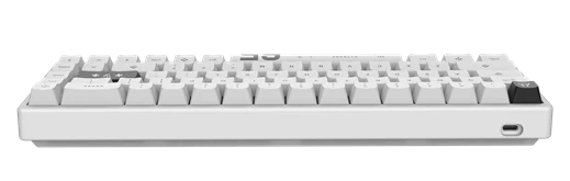 Close-up of magnetic switches on the Arbiter Studio Polar 75 Pro keyboard.
