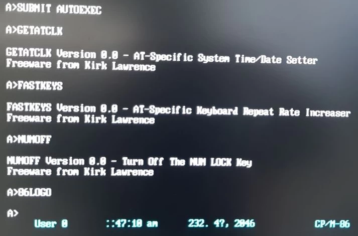 CP/M-86 ver.1.1 on pico-xt