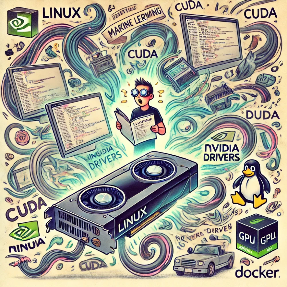 Setting up Linux for training models with GPU, including installing drivers and CUDA libraries.