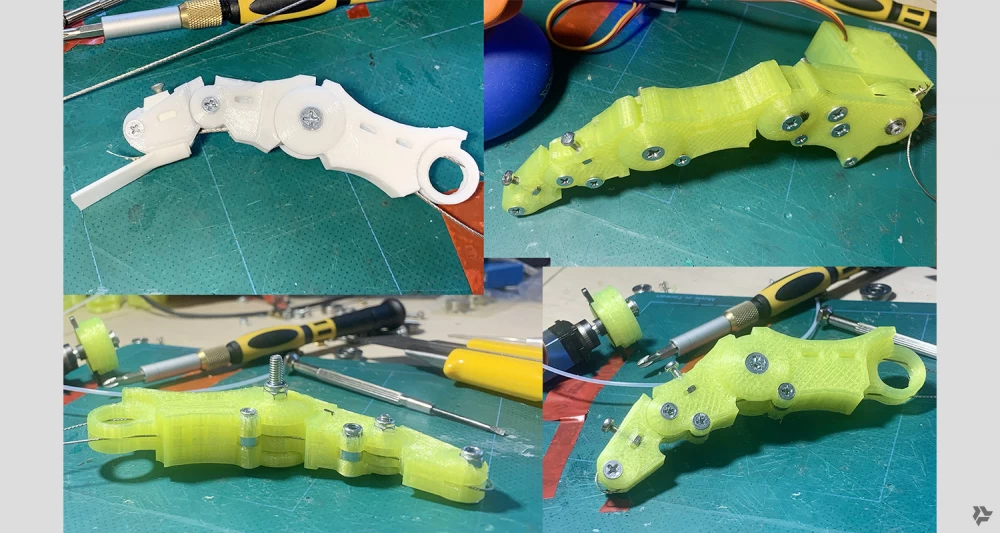 
Miniature dough robots decorated with icing.
