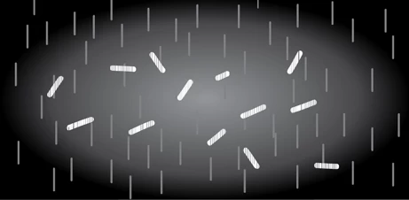 A diagram of an experiment to measure gravitational redshift.