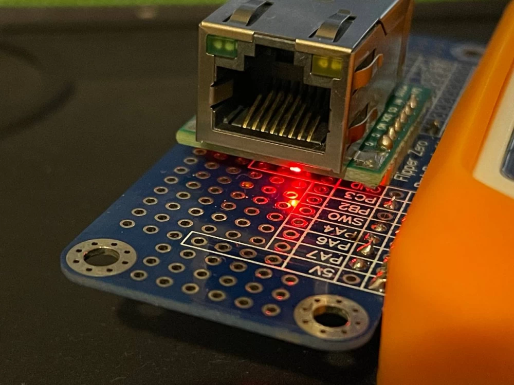 Testing network connections using Flipper Zero and a module