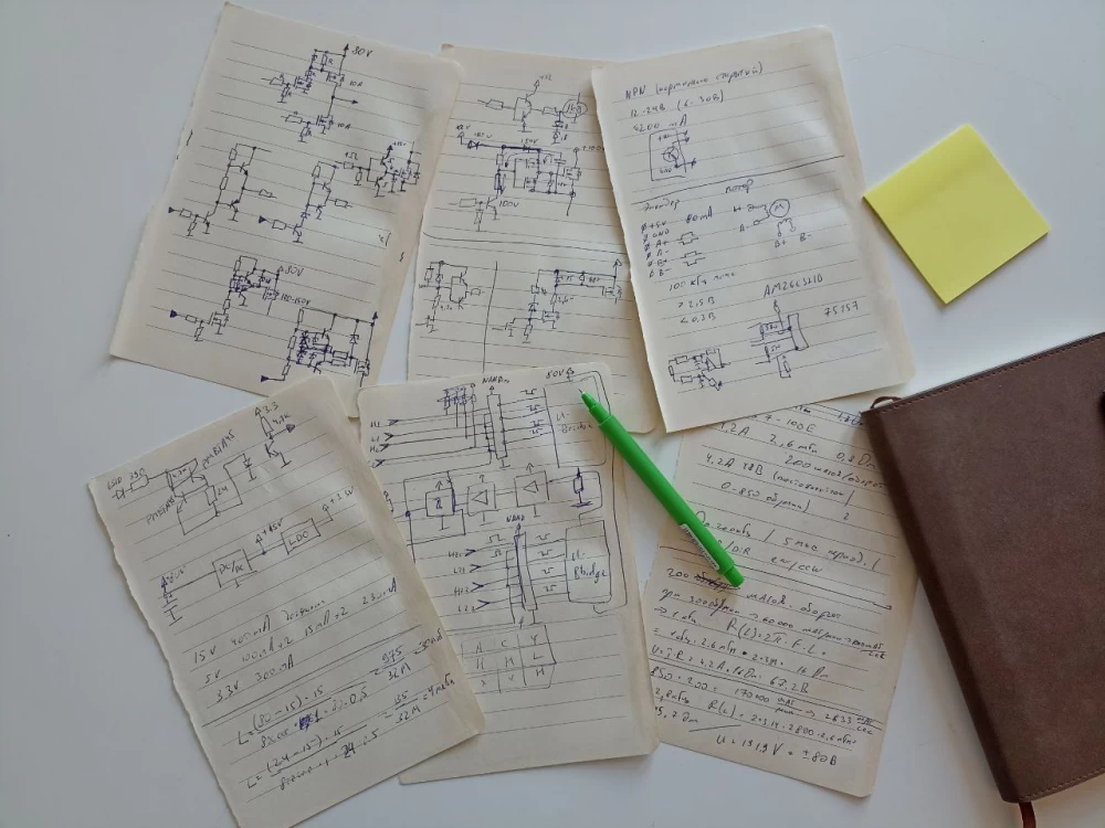 Software for stepper motor control controller