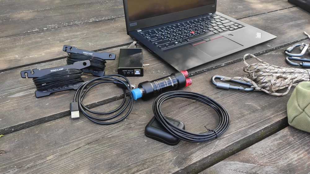 As a bonus, there was a table near the lake on which all the necessary equipment was successfully laid out