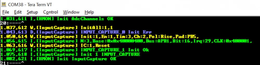 Microcontroller timer operating in microphone mode