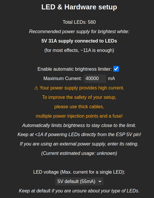 
Dynamic staircase lighting with WLED
