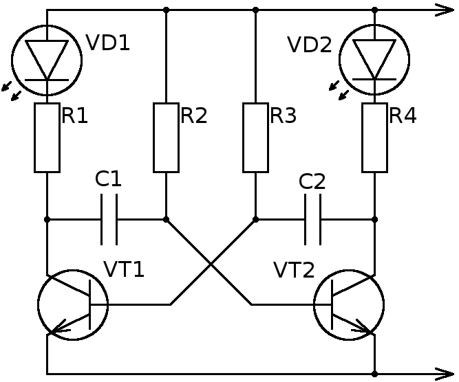 
The warm light of the tube multivibrator, creating a cozy atmosphere.


