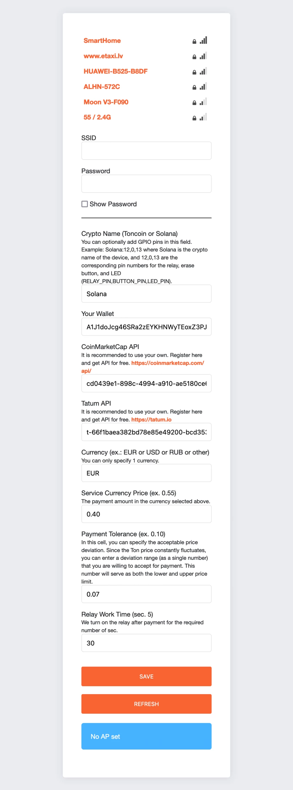 Control your Sonoff devices with cryptocurrency for maximum flexibility.
