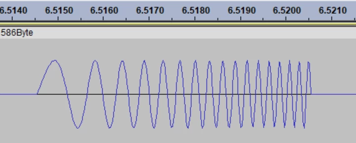 Sonar image obtained with a dictaphone