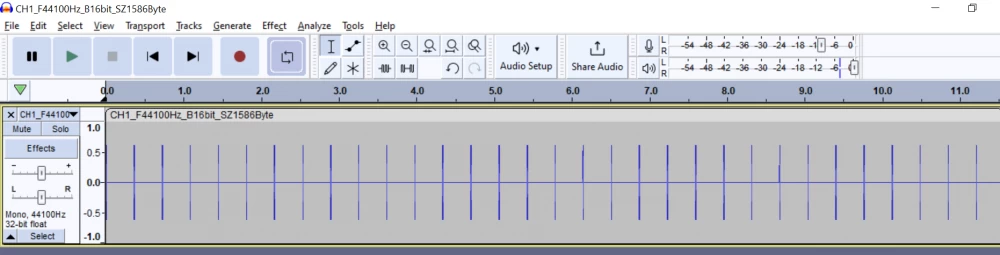 Detailed image of the underwater world recorded by a dictaphone