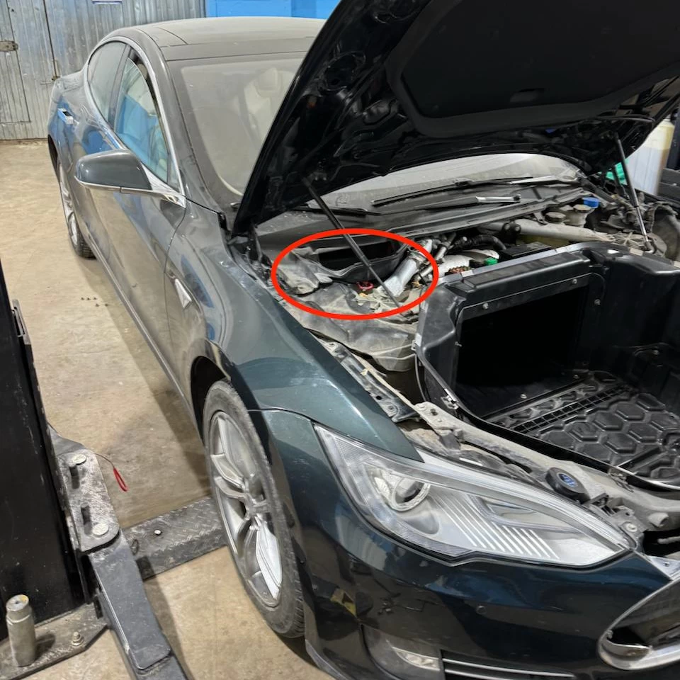 To replace it, I had to get in here