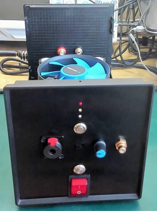 
Top view of the Class D amplifier board on TPA3255
